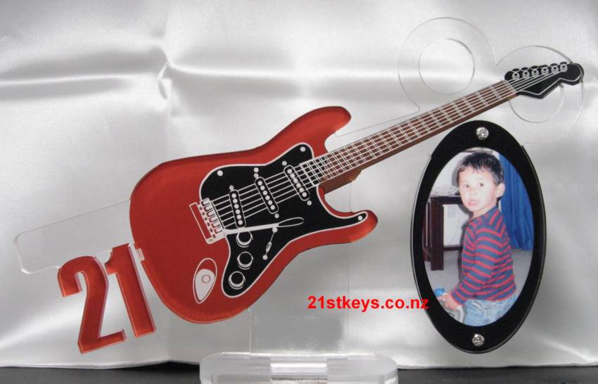 Red Picture Guitar 21 Key