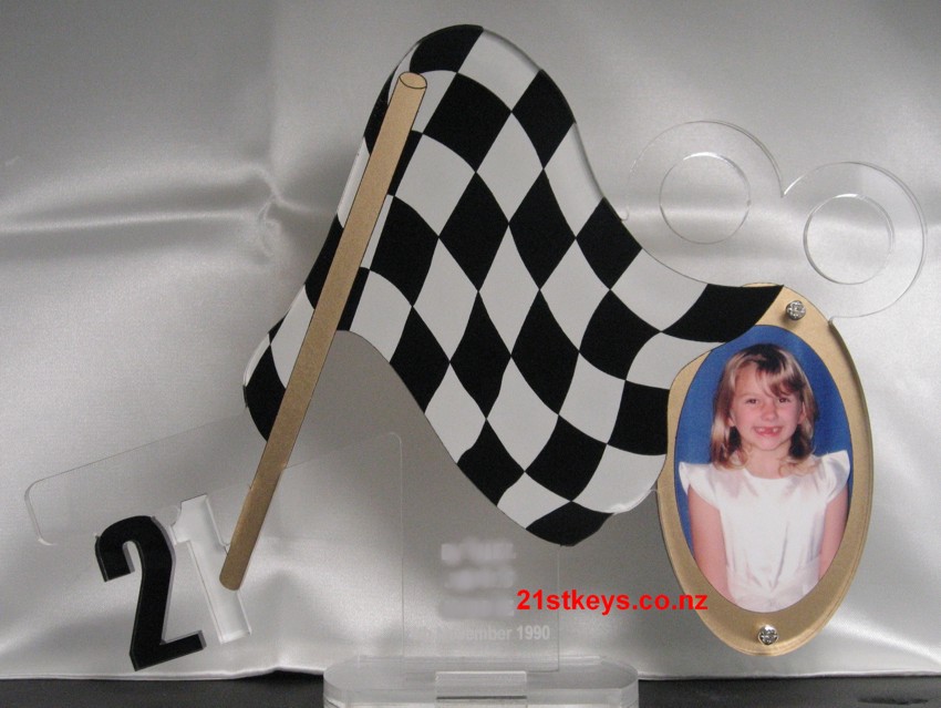 Chequered Flag Picture 21st Key