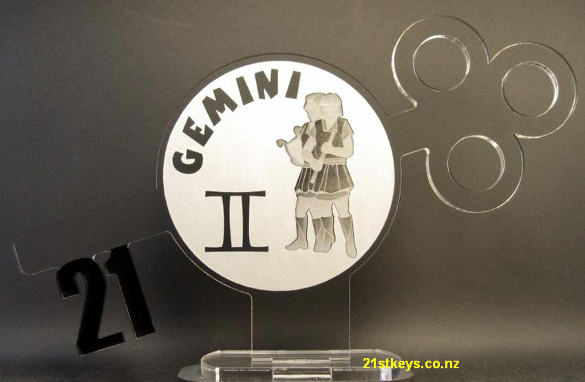 Silver Gemini 21st Key