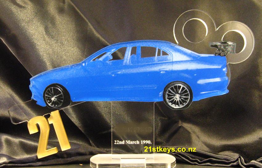 Mitsubishi Race Car 21st Birthday Key