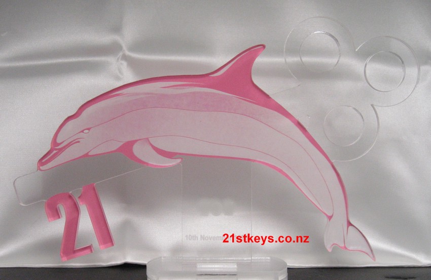 Pink Dolphin 21st Birthday Key