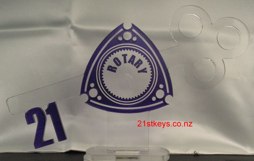Purple Rotary 21st Key