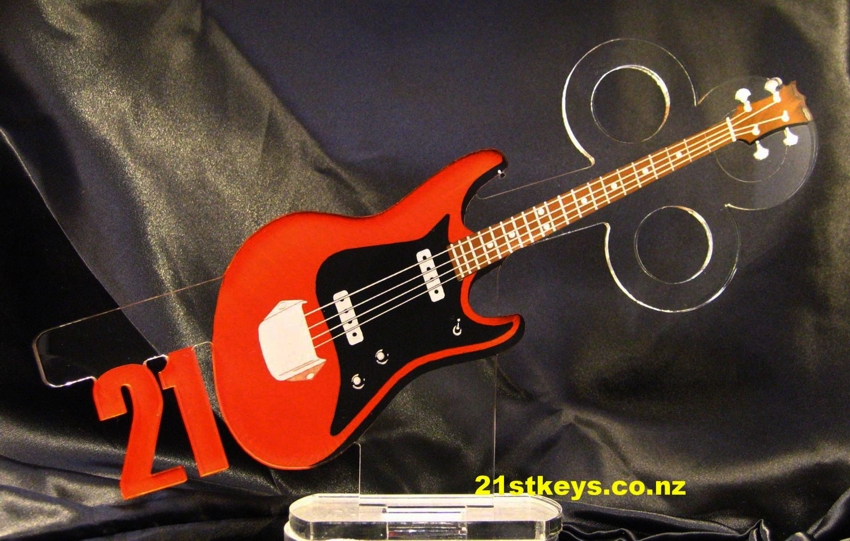 Red Base Guitar 21st Key