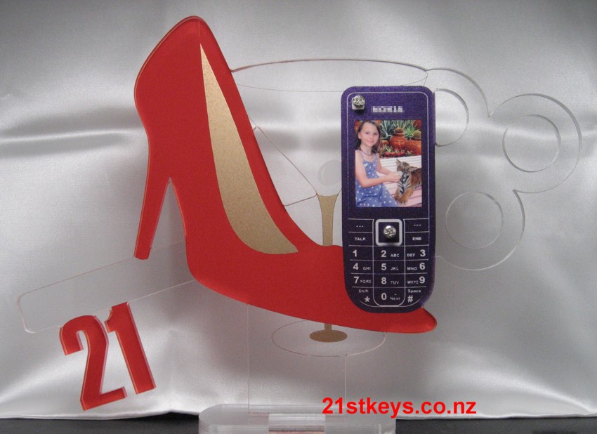 Stiletto Martini Mobile Phone 21st Birthday Key