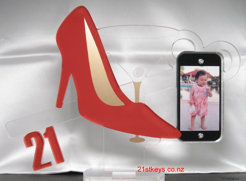 Stiletto Martini Smart Phone 21st Birthday Key