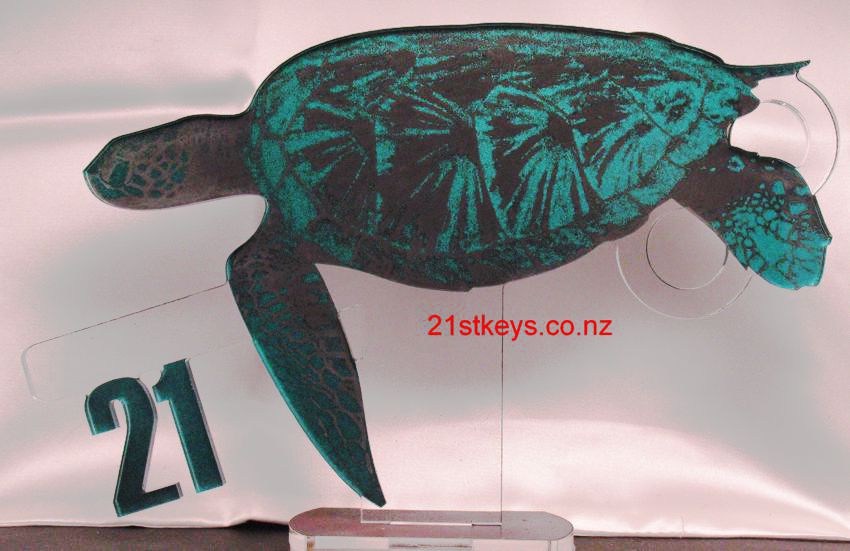 Sea Turtle 21st Birthday Key