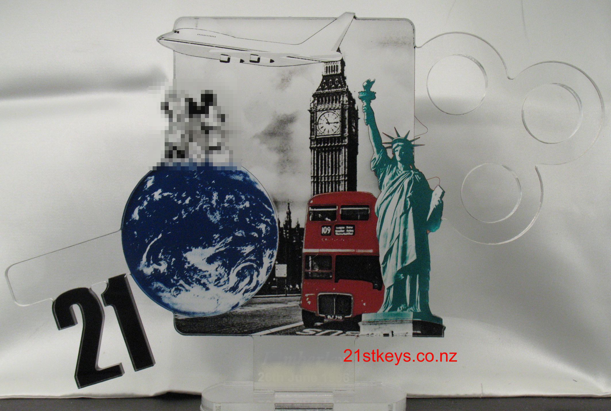 World Travel Birthday 21st Key